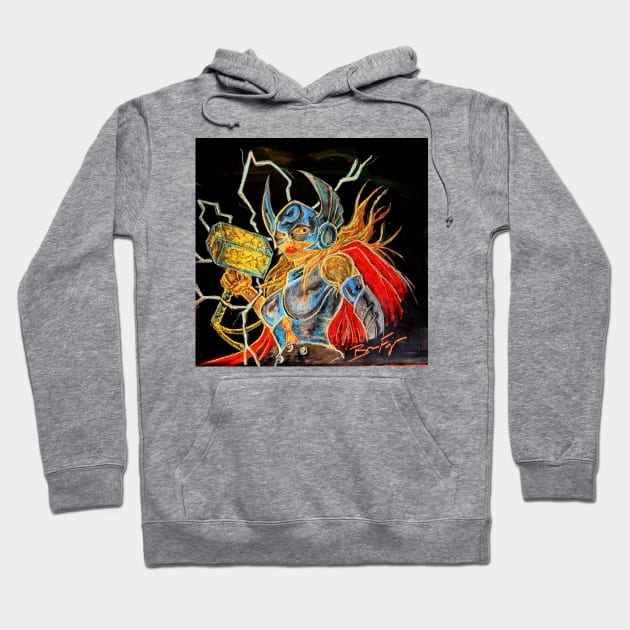 The Mighty Thor Hoodie by Jagermus Prime